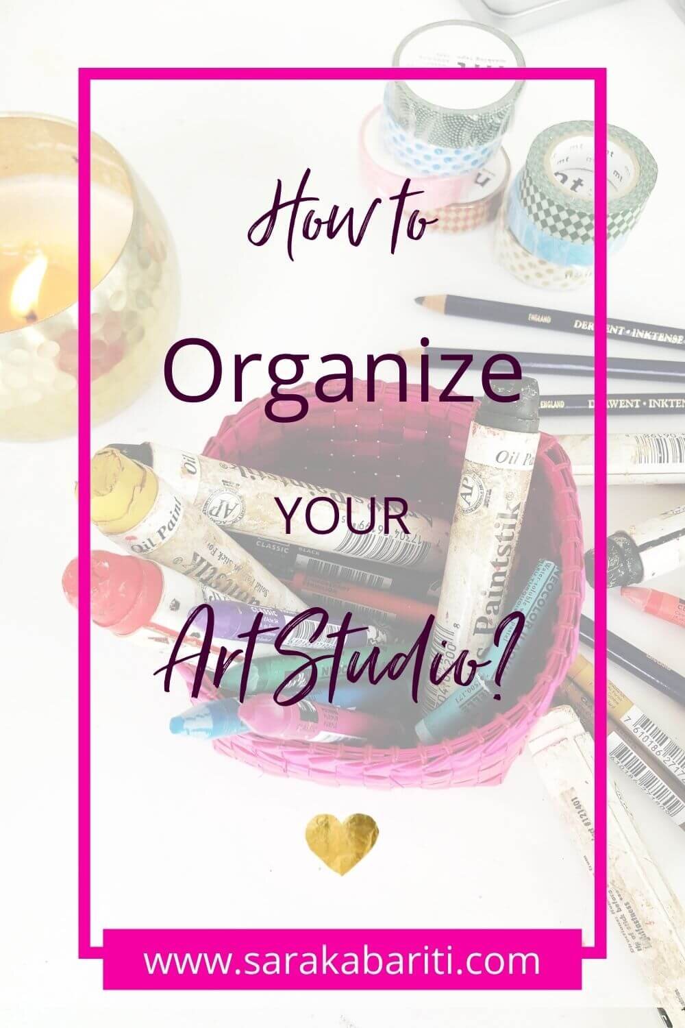 How to Organize Your Small Home Art Studio — Sara Kabariti