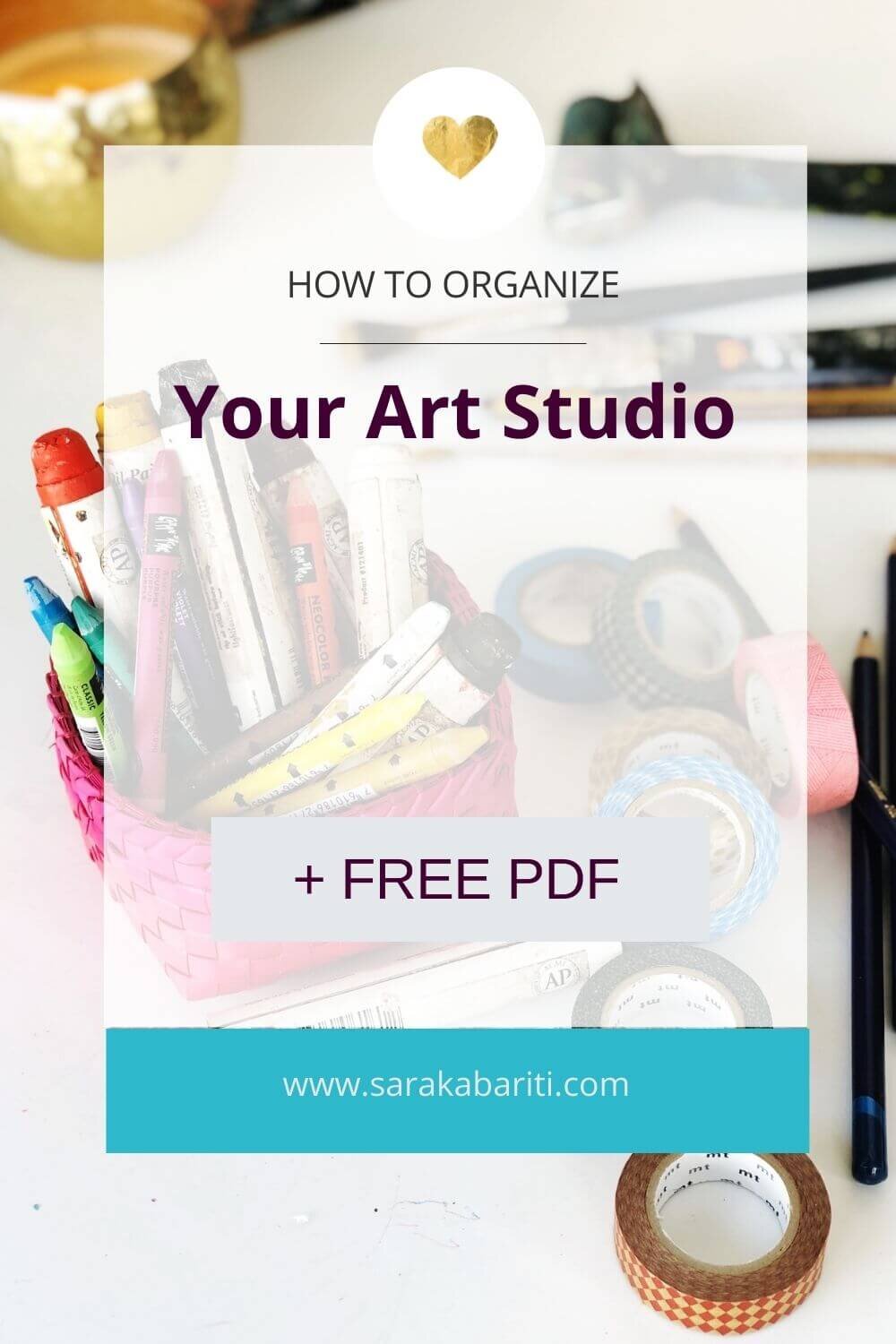 How to Organize Your Small Home Art Studio — Sara Kabariti