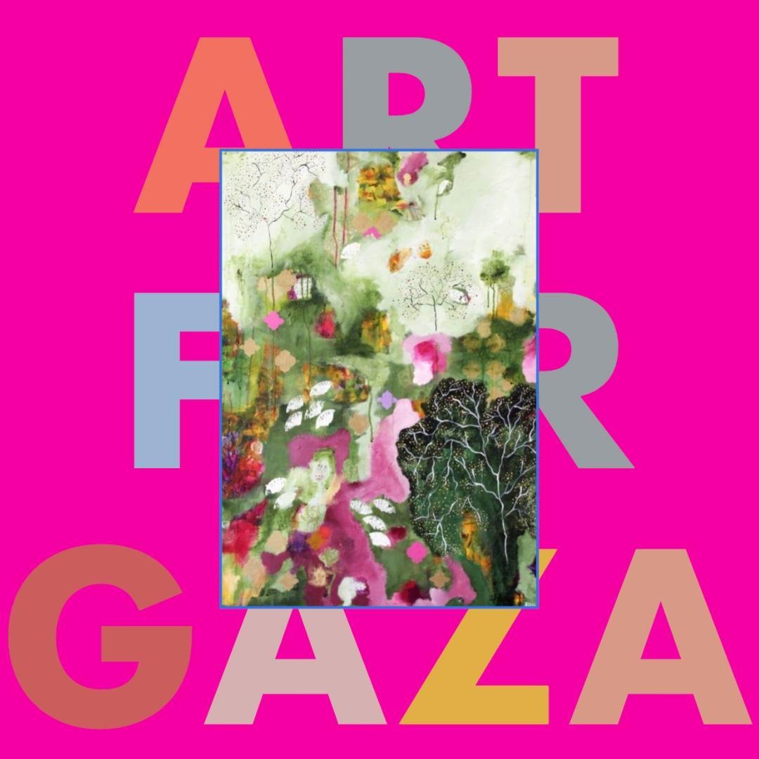 Thrilled to be part of the very special ART FOR THE CHILDREN OF GAZA Exhibition!⁣
⁣
𝘈𝘭𝘭 𝘱𝘳𝘰𝘤𝘦𝘦𝘥𝘴 𝘧𝘳𝘰𝘮 𝘵𝘩𝘦 𝘴𝘢𝘭𝘦 𝘰𝘧 𝘵𝘩𝘦 𝘢𝘳𝘵𝘸𝘰𝘳𝘬𝘴 will go to the Ghassan Abu Sittah Children&rsquo;s Fund, sponsored by the United Palesti