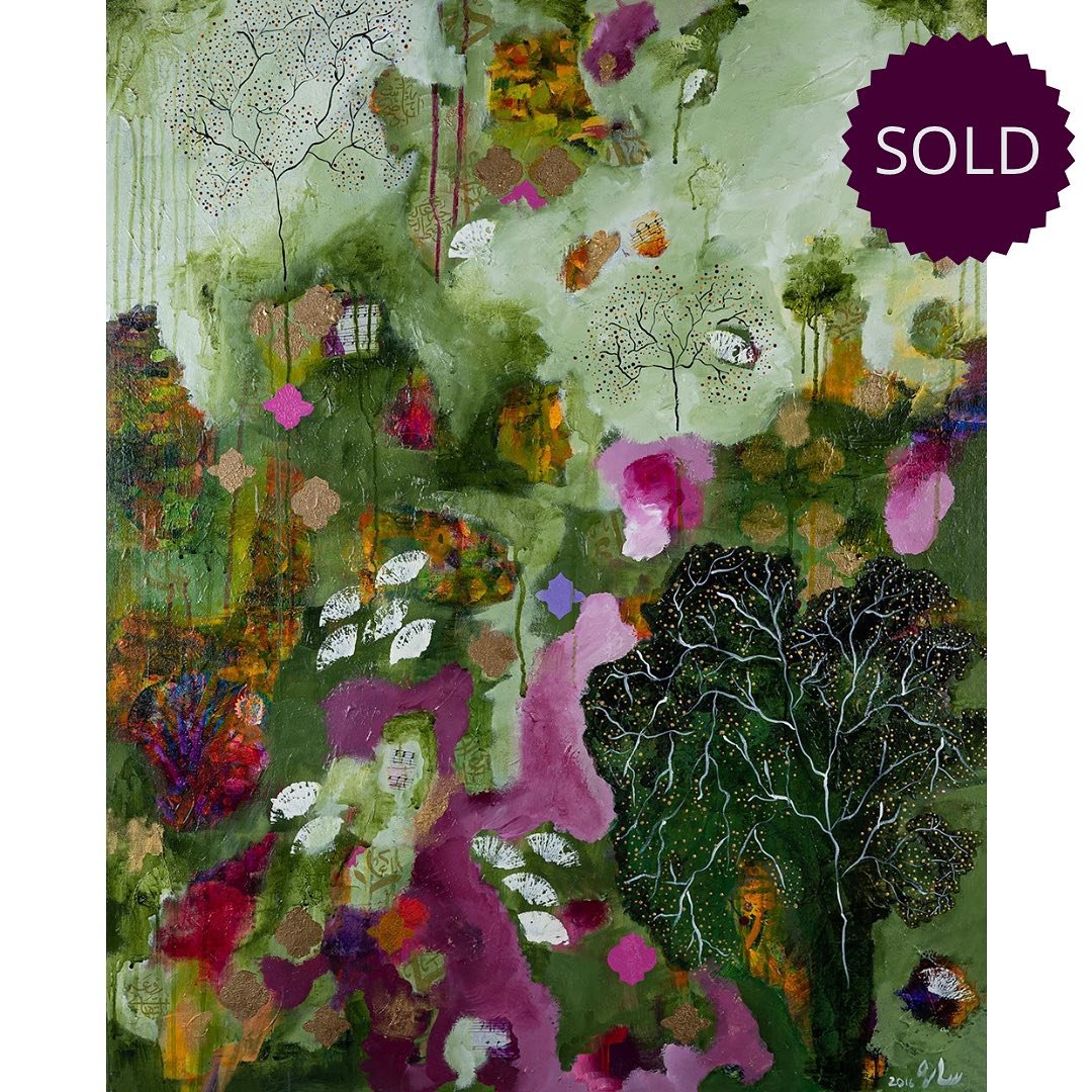 Thrilled that this painting has found a new home!

All proceeds will go to help support the desperate plight of the children 

This mixed media painting on canvas is one of my early intuitive paintings. It is one of my favourites. 

Enchanted Garden 