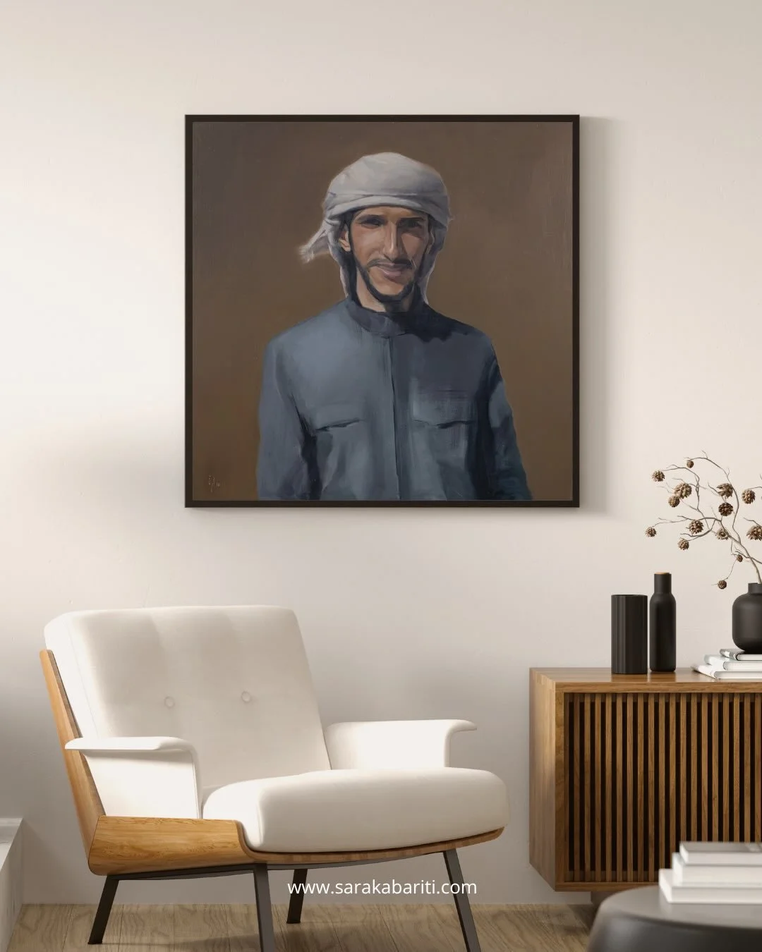 From the first stroke to the final detail, creating &lsquo;Roam Free&rsquo; was a journey of emotion and intention; a tribute to the Bedouin spirit and the sweeping beauty of Wadi Rum. Every layer of paint was a meditation on freedom, resilience, and