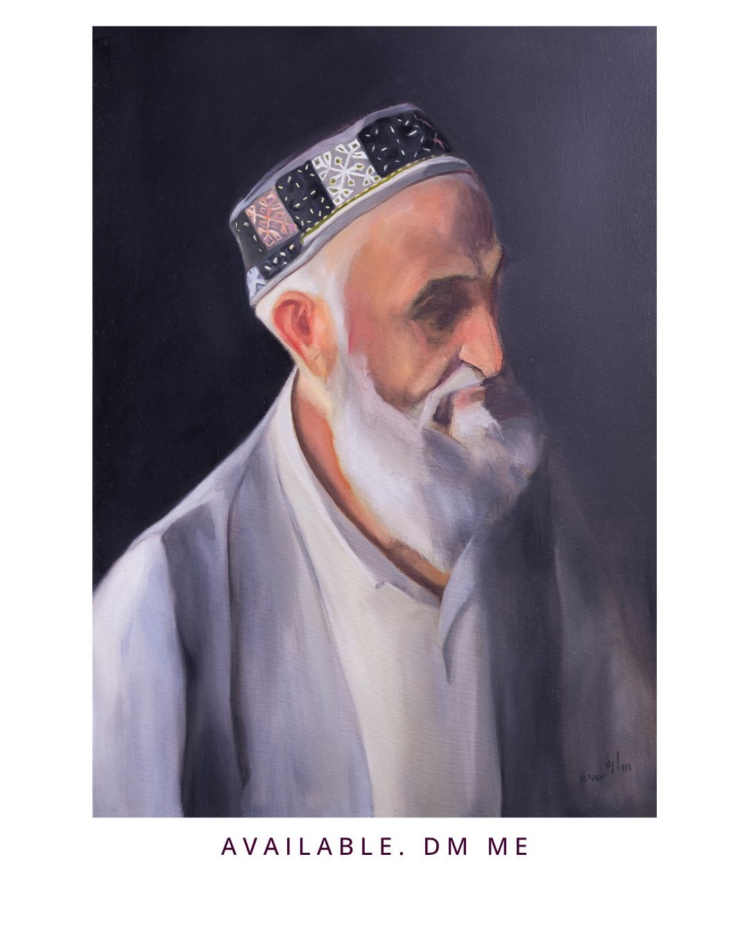 Al-Mateen - The Firm. The Steadfast. The One whose strength does not waver. This portrait carries a name with deep spiritual resonance. Al-Mateen is one of the 99 names of God in Islamic tradition; The Firm, The Steadfast, the One whose resolve is ab
