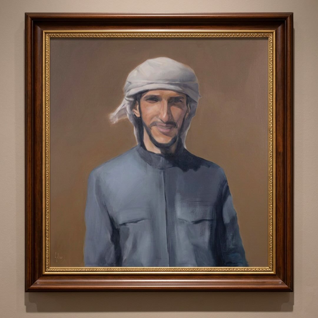 There is a freedom that cannot be taught only lived.

Roam Free is a tribute to the unfettered Bedouin spirit and the sweeping, ancient beauty of the landscape that shaped it. This painting is not just about a figure. I wanted to capture the quiet di