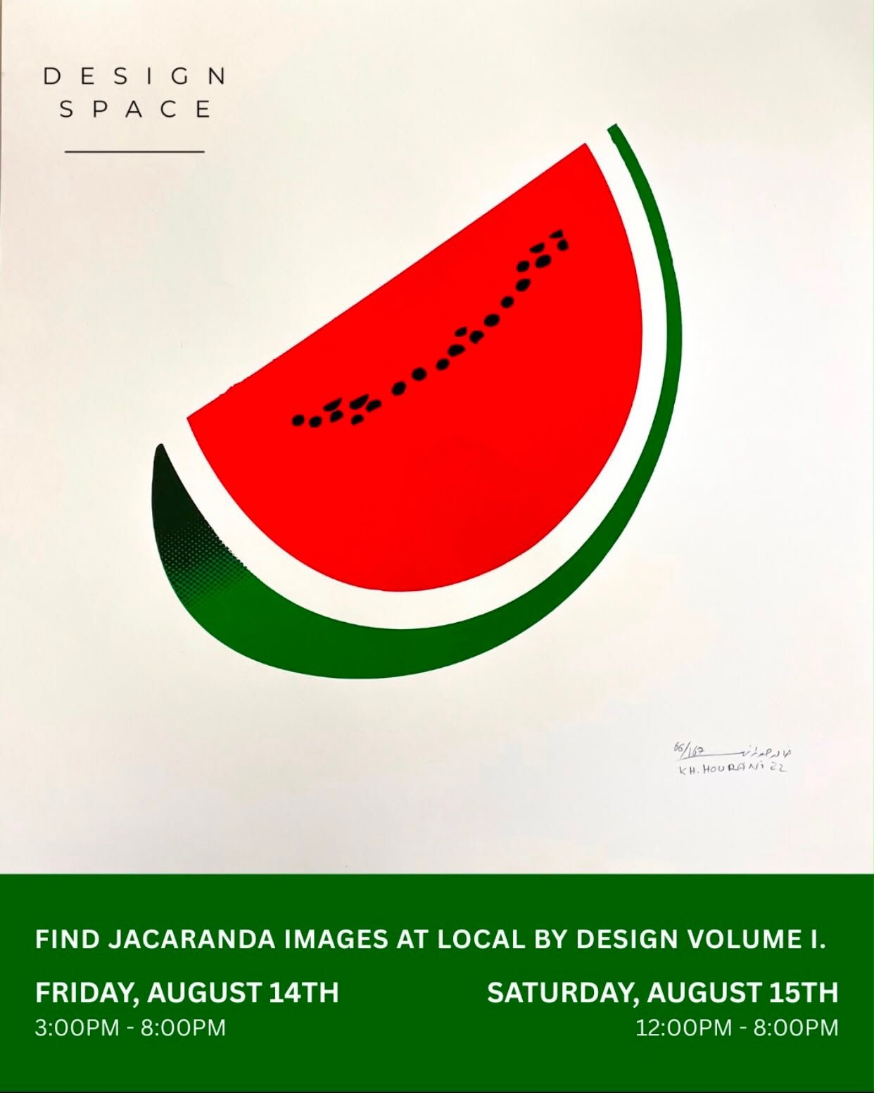 Two pieces from Athar are stepping outside the gallery this weekend.

You&rsquo;ll find them at Local by Design, @designspaceamman Design Space&rsquo;s showcase of local artists, brands and makers - shown alongside work from @jacaranda.images.

Frida