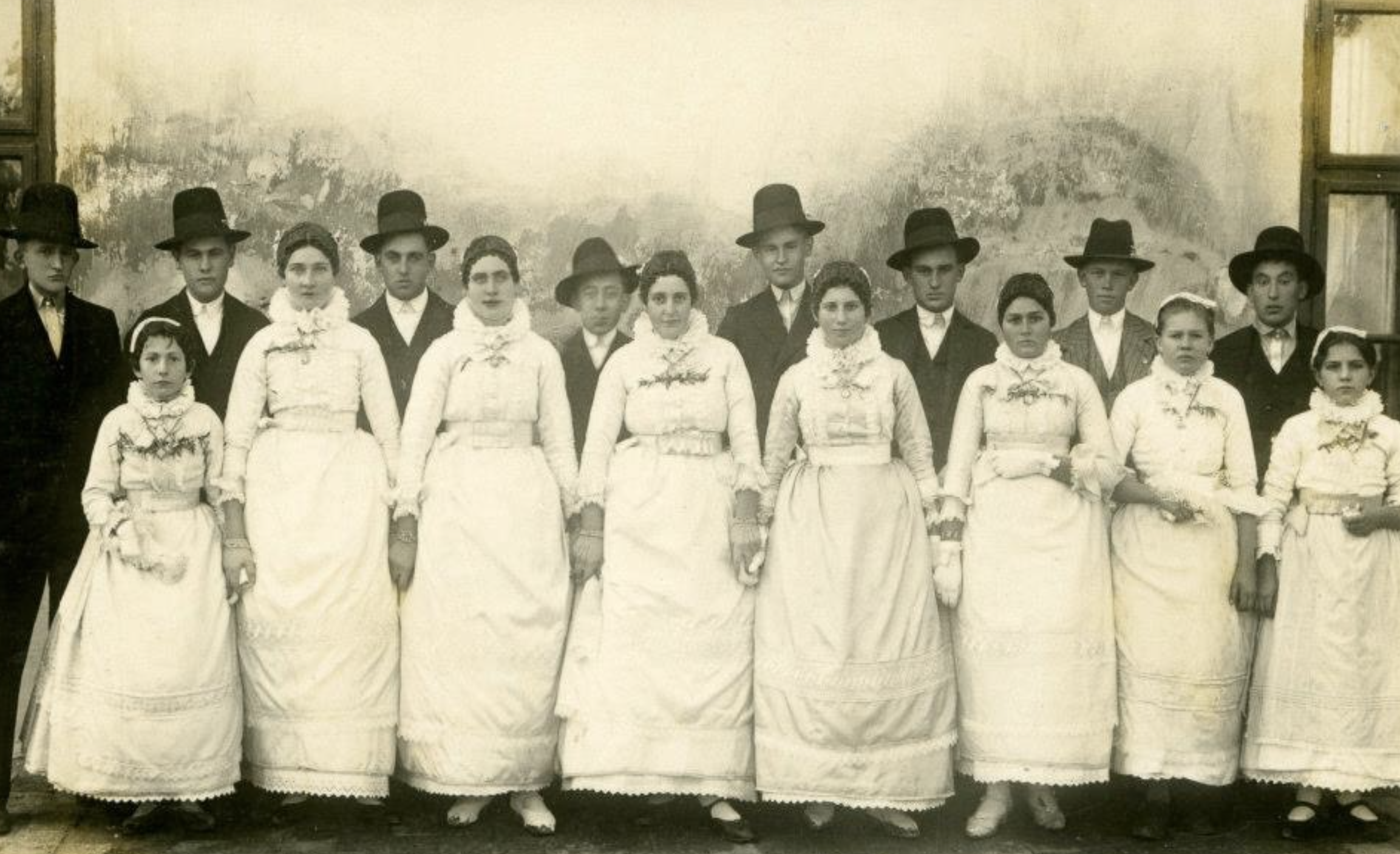  Jabuka Church Festival about 1940 with traditional dress (Wendel and Franziska 2nd couple from left)