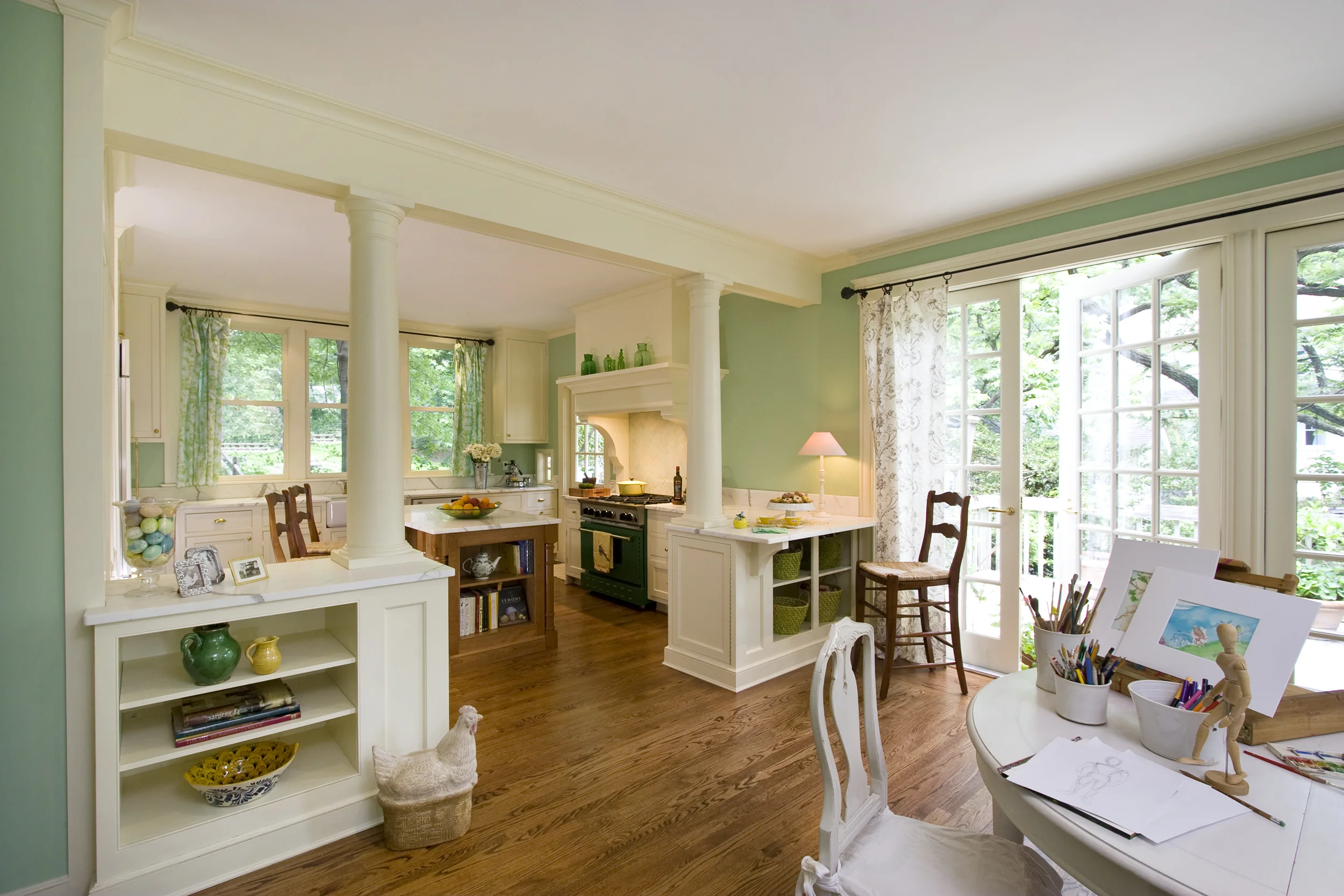 Victorian Home With Italian Inspired Design Kitchen Remodel in Maplewood, NJ by Clawson Architects project photo 6