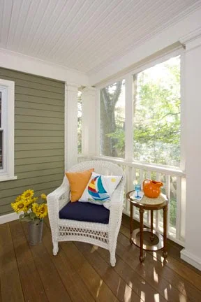 Porches act as an additional room. 