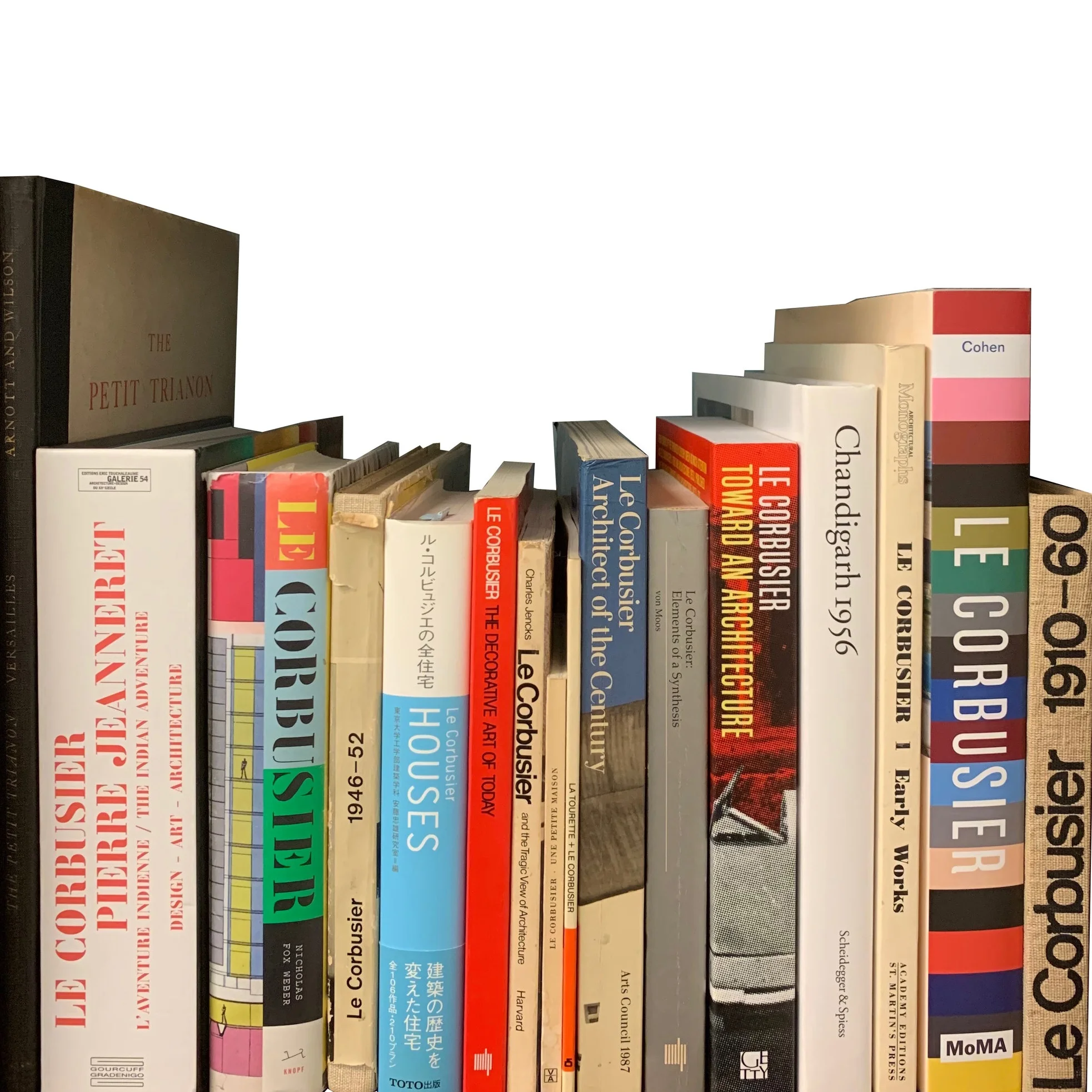 Corbusier….He has a shelf all to himself.