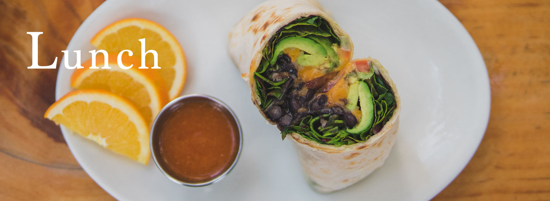 Pannikin La Jolla lunch vegetarian burrito