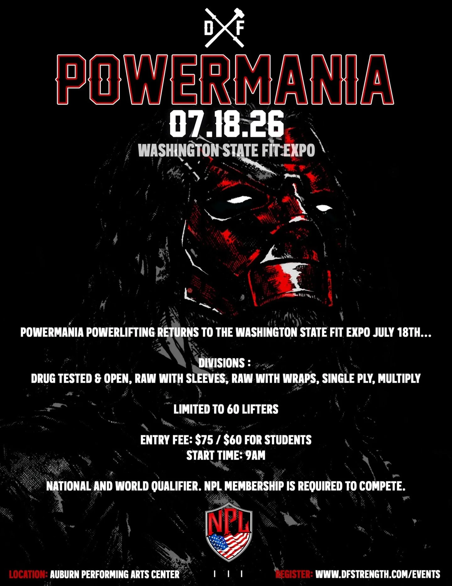 NPL POWERMANIA 2026

Dungeon Fitness is bringing you one of the most brutal, high-stakes meets of the year, and the platform is calling...

Chasing PRs, breaking records, and fighting through the grind when the bar won&rsquo;t move and your body says