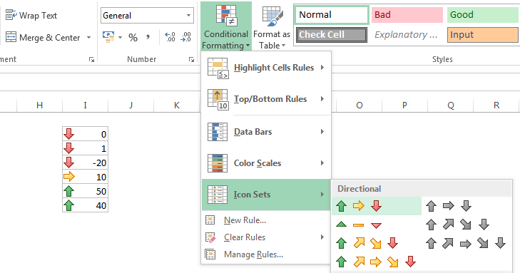 How To Use Icons For Red Amber Green Indicators In Excel Dataminded