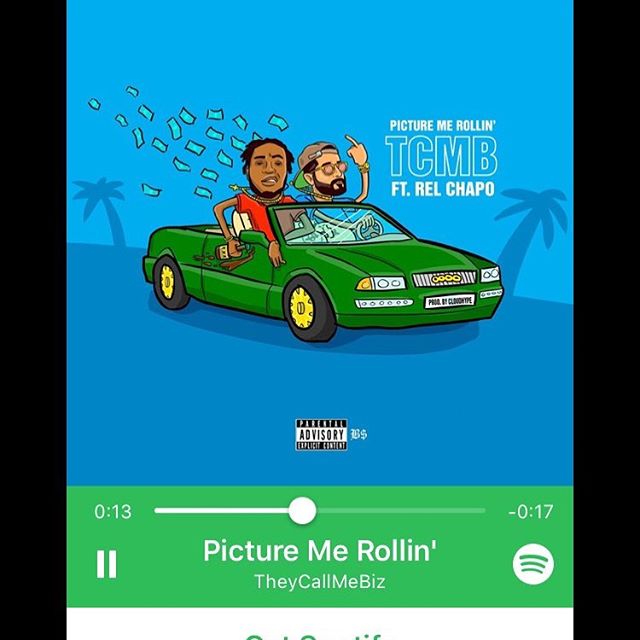 New song &ldquo;Picture Me Rollin&rdquo; feat @relchapo_  out now on all platforms! Link in bio.

Engineered by @bludreamzstudio @tonyrochamusic 
Album art by @benskiaht