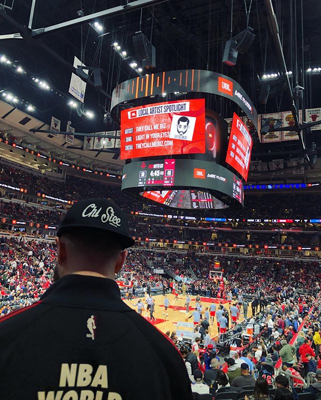 On Saturday I had the incredible honor of having my music blasted during the Bulls game at the United Center. What a feeling to have my art coming through the speakers at one of the greatest arenas in the world. Thank you to everyone who supports thi
