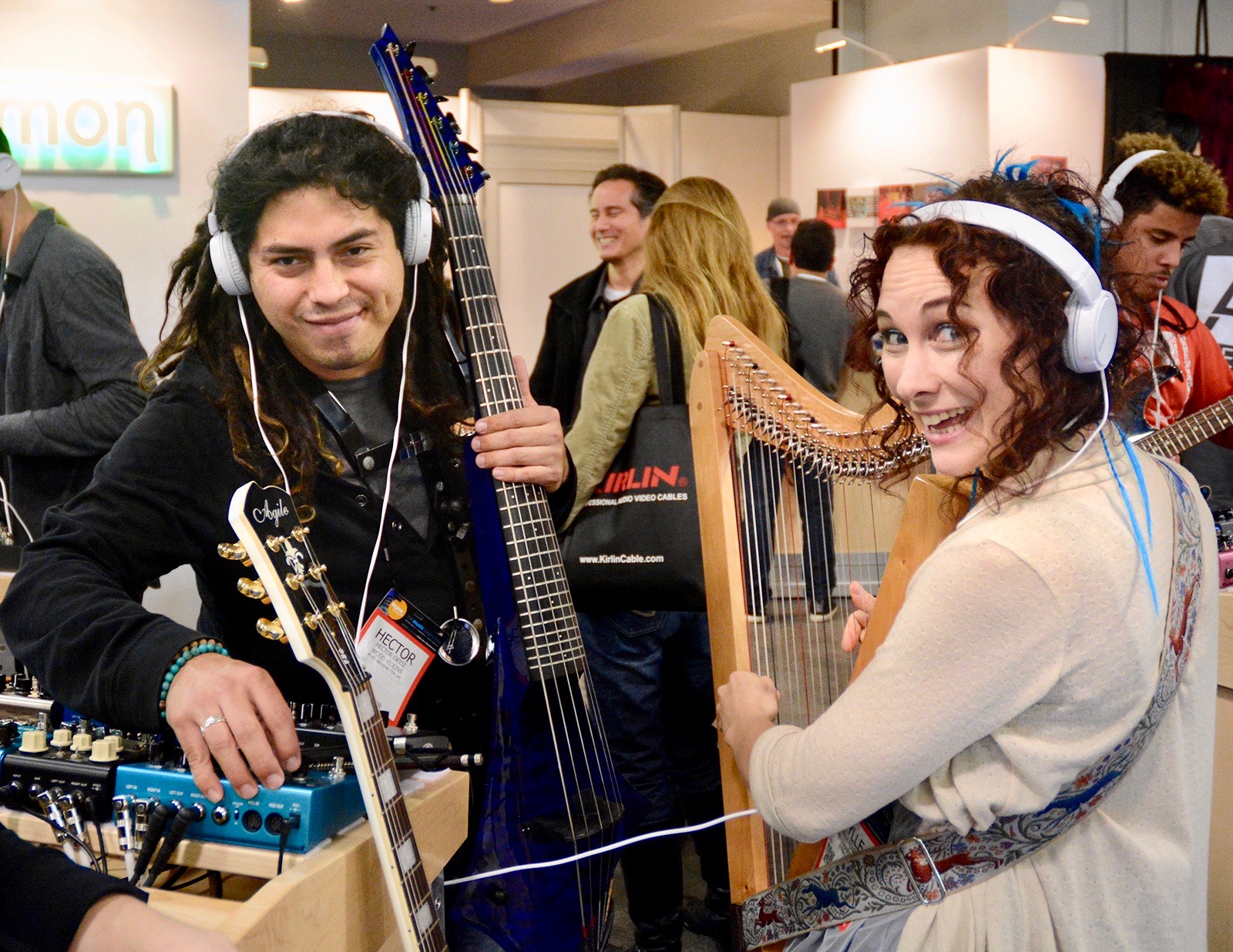 Hector Ortiz & Canadian Camille Fournier at NAMM in California