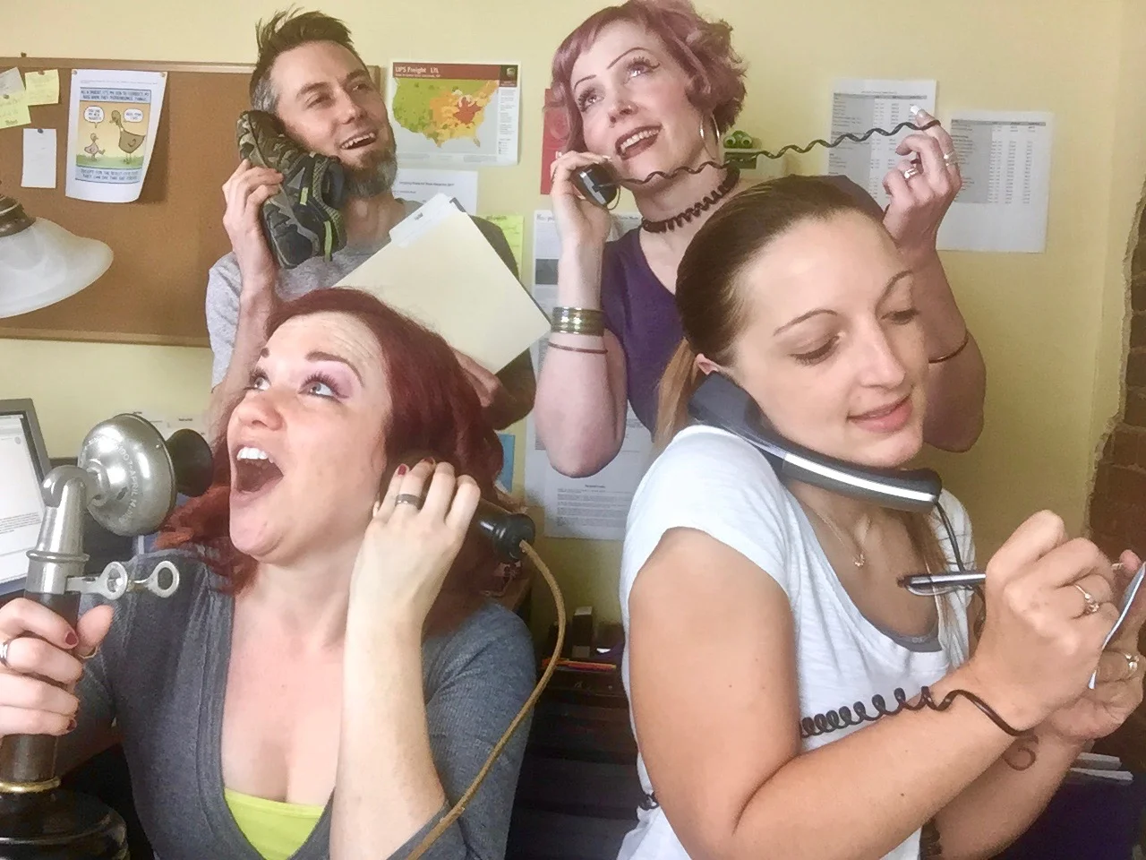 (Clockwise) Garen Rees, Rebecca Brown, Ashley Rohrbach and Melissa Irwin. These are the highly skilled Rees Harps professionals who answer your calls and emails