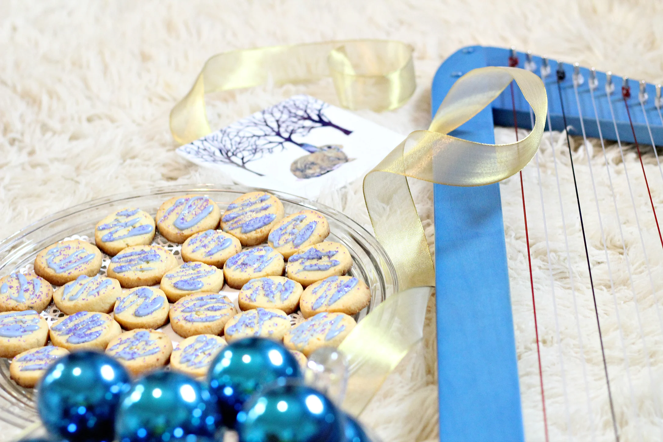 Lemon Lavender Shortbread Cookies (Holiday Style)