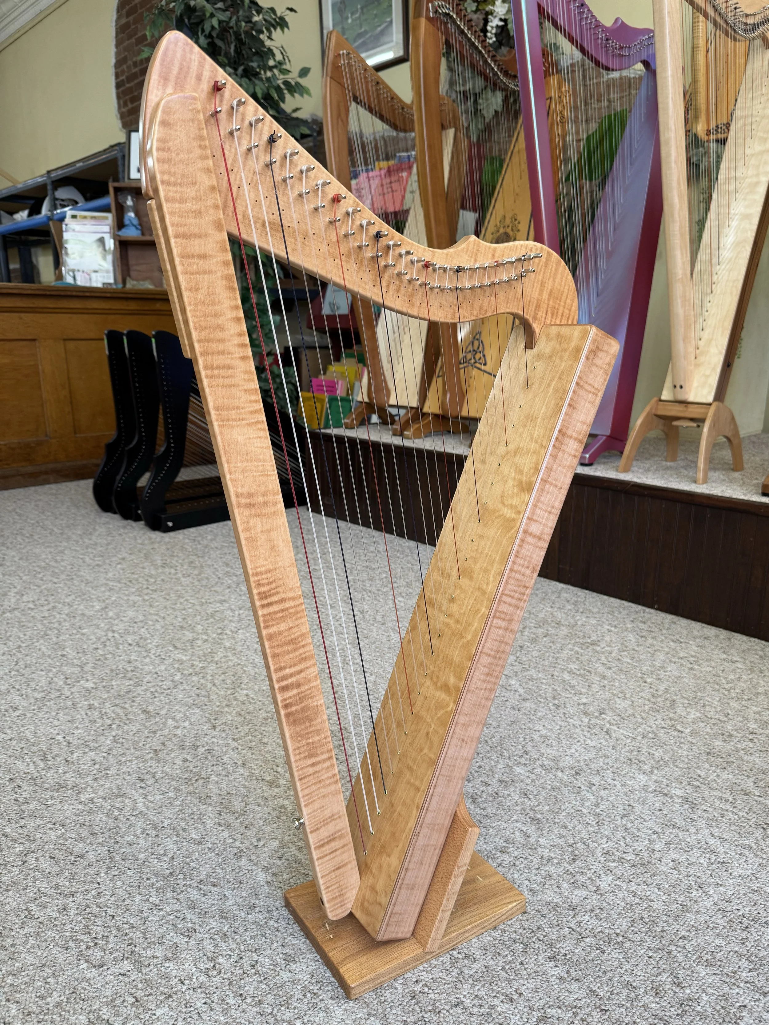 Limited Edition Fullsicle™ Harp - Cherry Stain on Curly Maple