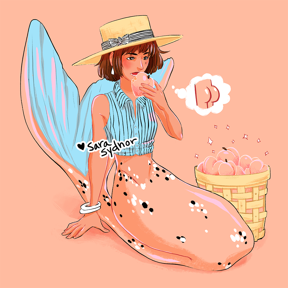 Peach Nectar Mermaid