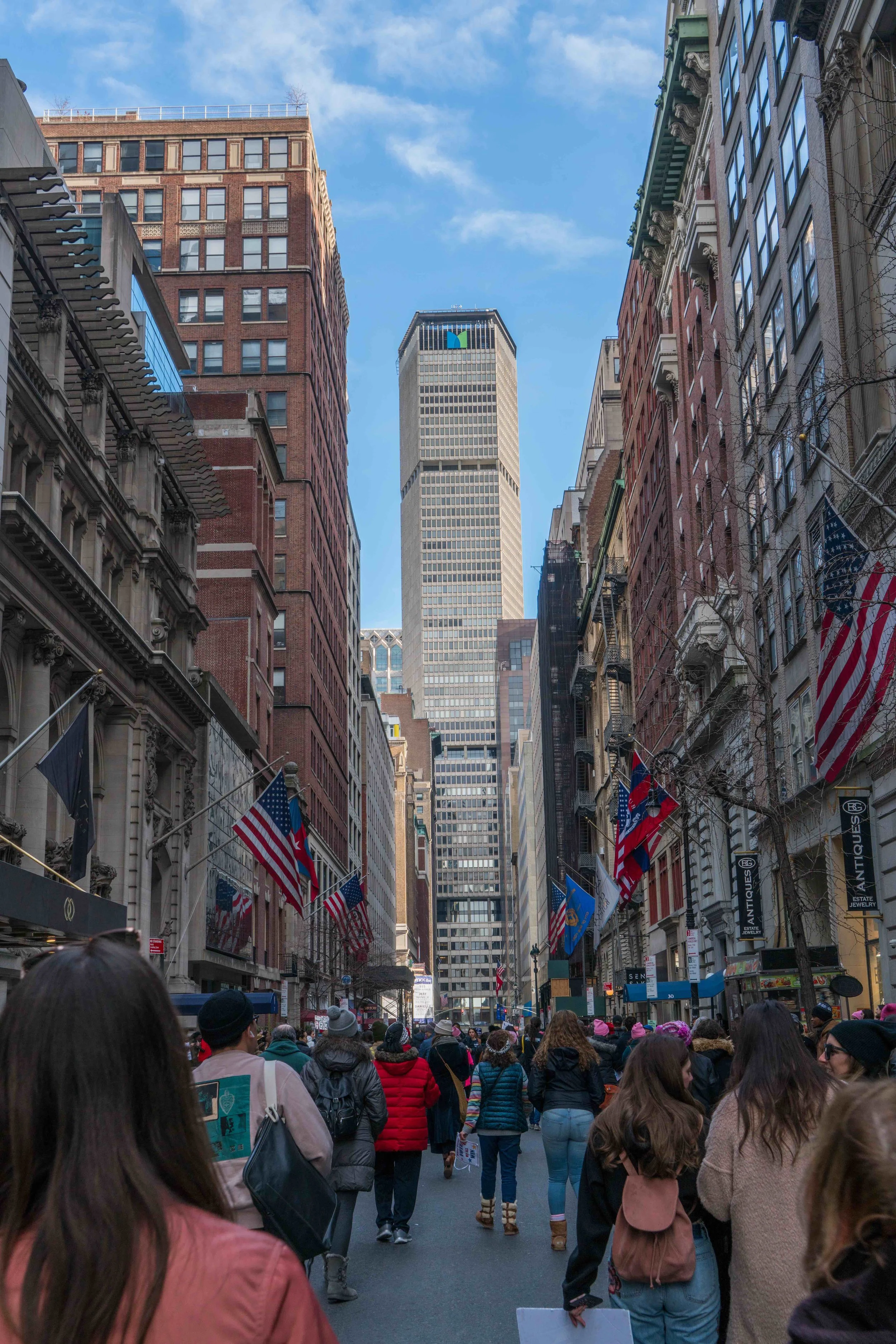 "Dispersing," walking back to Grand Central by Jasper Wright. 1/20/18