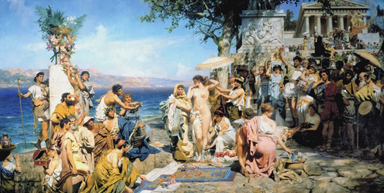 Henryk Siemiradzki. Phryne in Eleusus (1889)