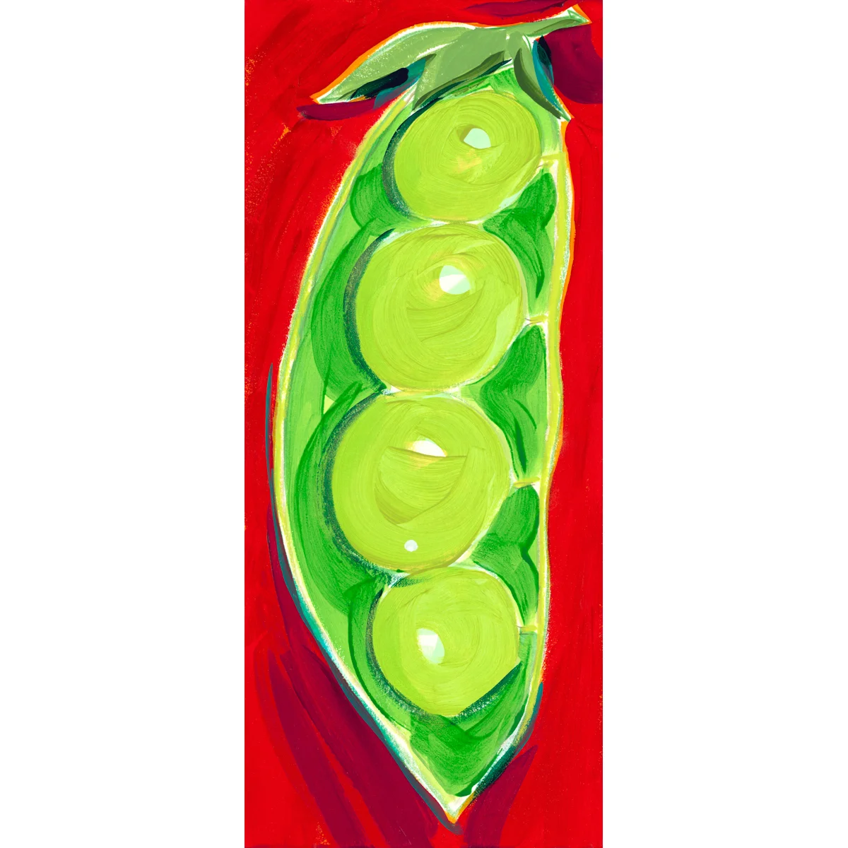 UPRIGHT PEAPOD/RED GROUND