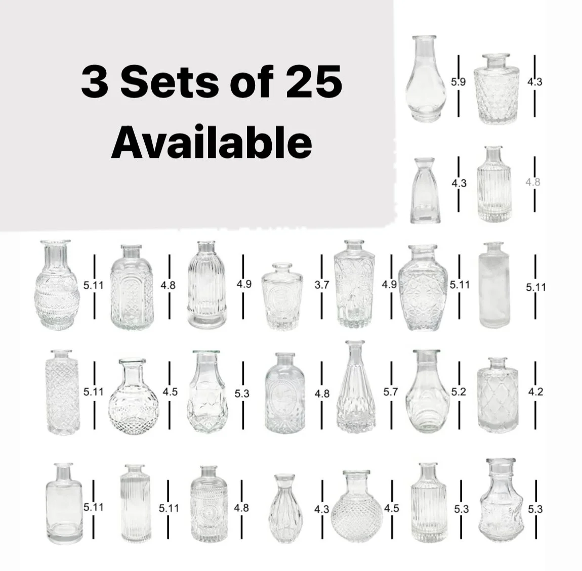 Bud Vase Rentals — Lancaster Flower Co.