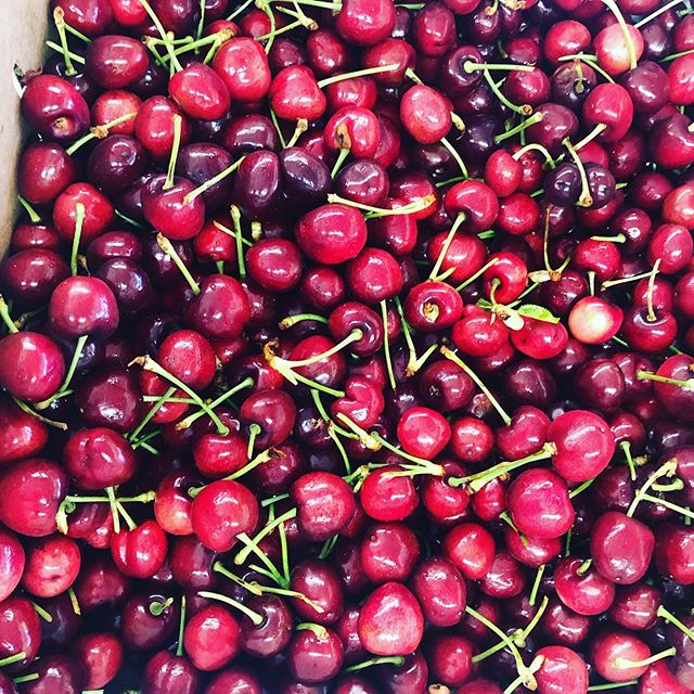 Fresh, Crunchy and Sweet Cherries 🍒 on board 😋