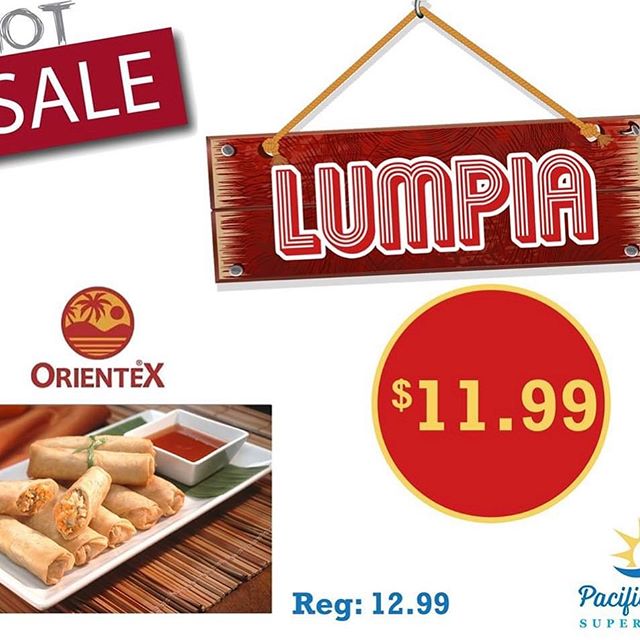 Coming to visit us this Saturday and Sunday June 29, 2019 to June 30, 2019 from 10a.m-7p.m for free food demo in the store, and try out delicious Orientex Lumpia 😋😊