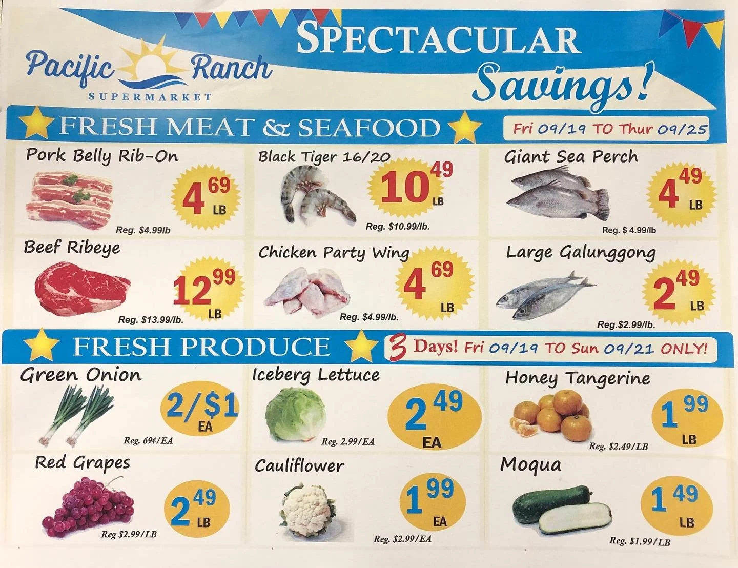 Weekly sales from 09/19/2025-09-25-2025!