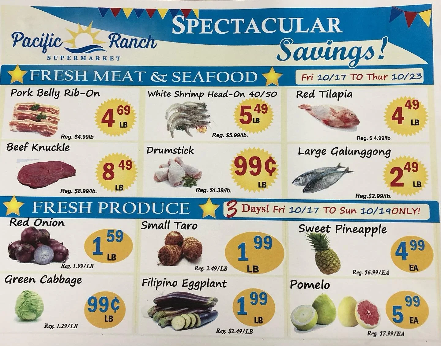 Weekly Sales from 10/17/2025-10/23/2025!