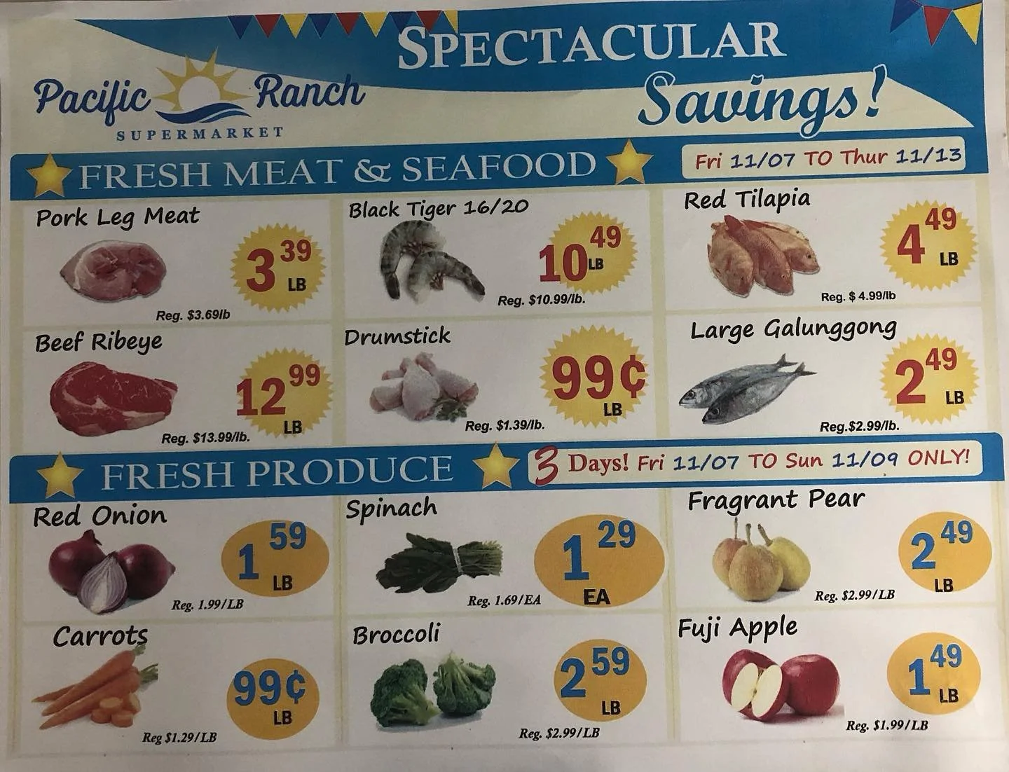 Weekly sales from 11/07/2025-11/13/2025!