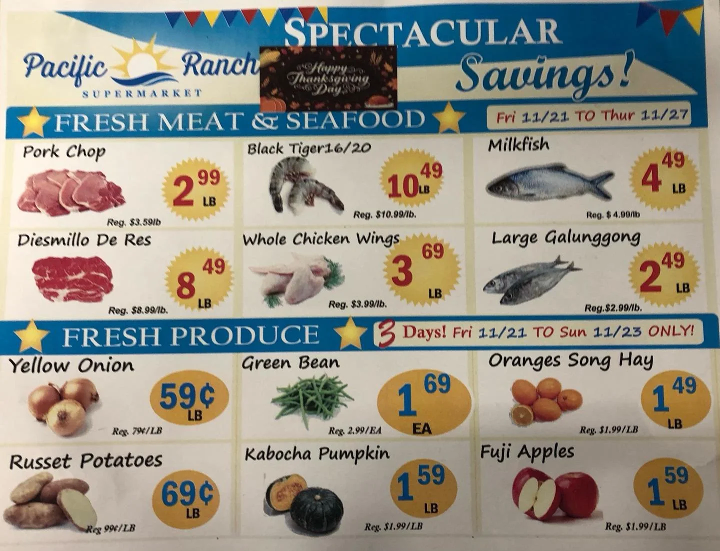 Thanksgiving Week sales from 11/21/2025-11/27/2025!