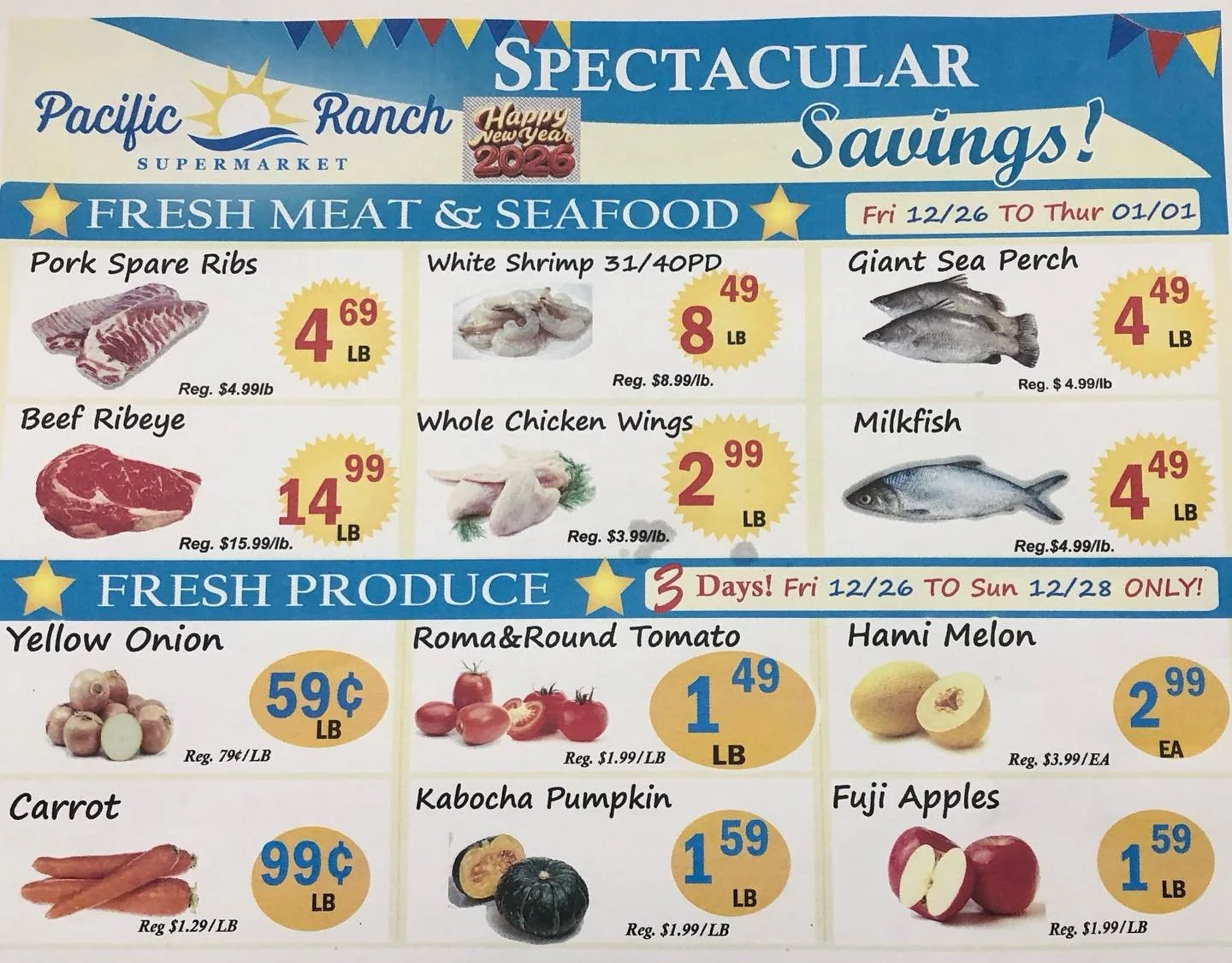 New Year Weekend sales from 12/26/2025-01/01/2026!