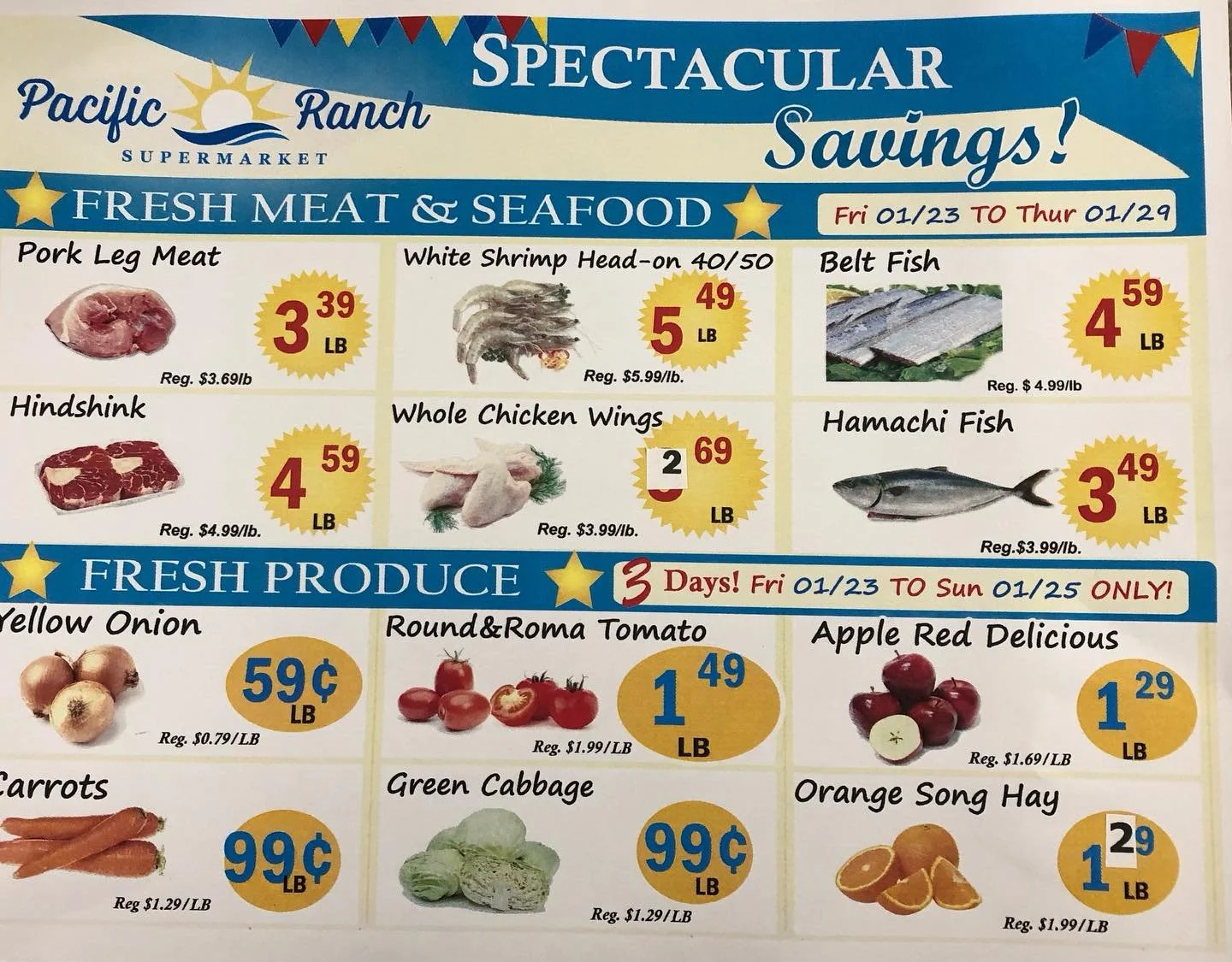 Weekly sales from 01/23/2026-1/29/2026!