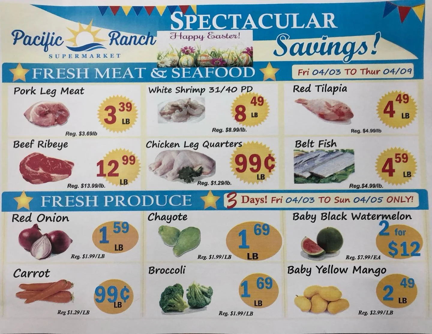 Weekly sales from 04/03/2026-4/09/2026!