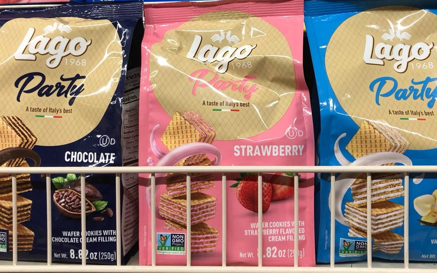 Try a bite Logo Party Wafers! Coconut wafers are new flavors light , airy and crispy texture layered with velvety coconut cream and will melts with delicate texture.