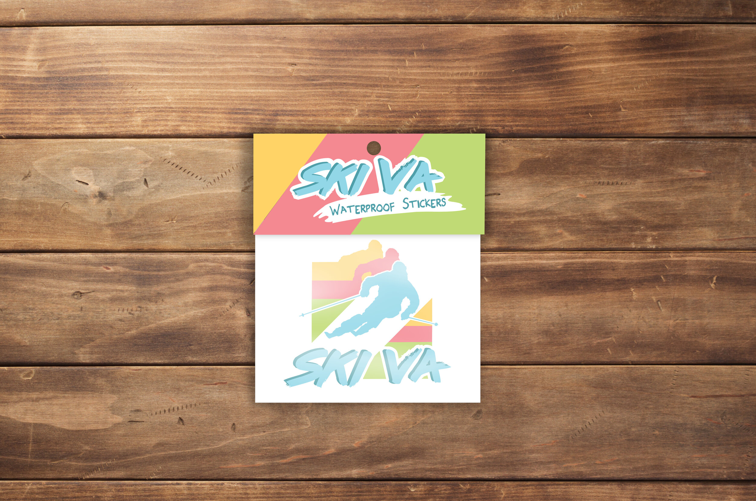 Ski VA waterproof sticker