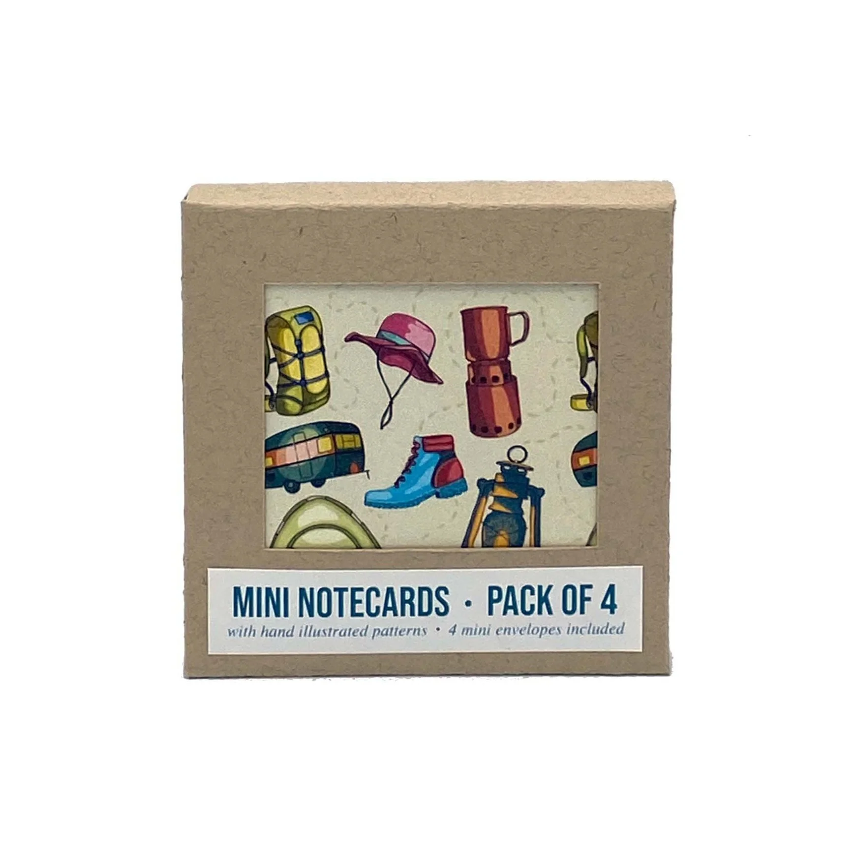 Mini Notecards - 4 Pack - Camp