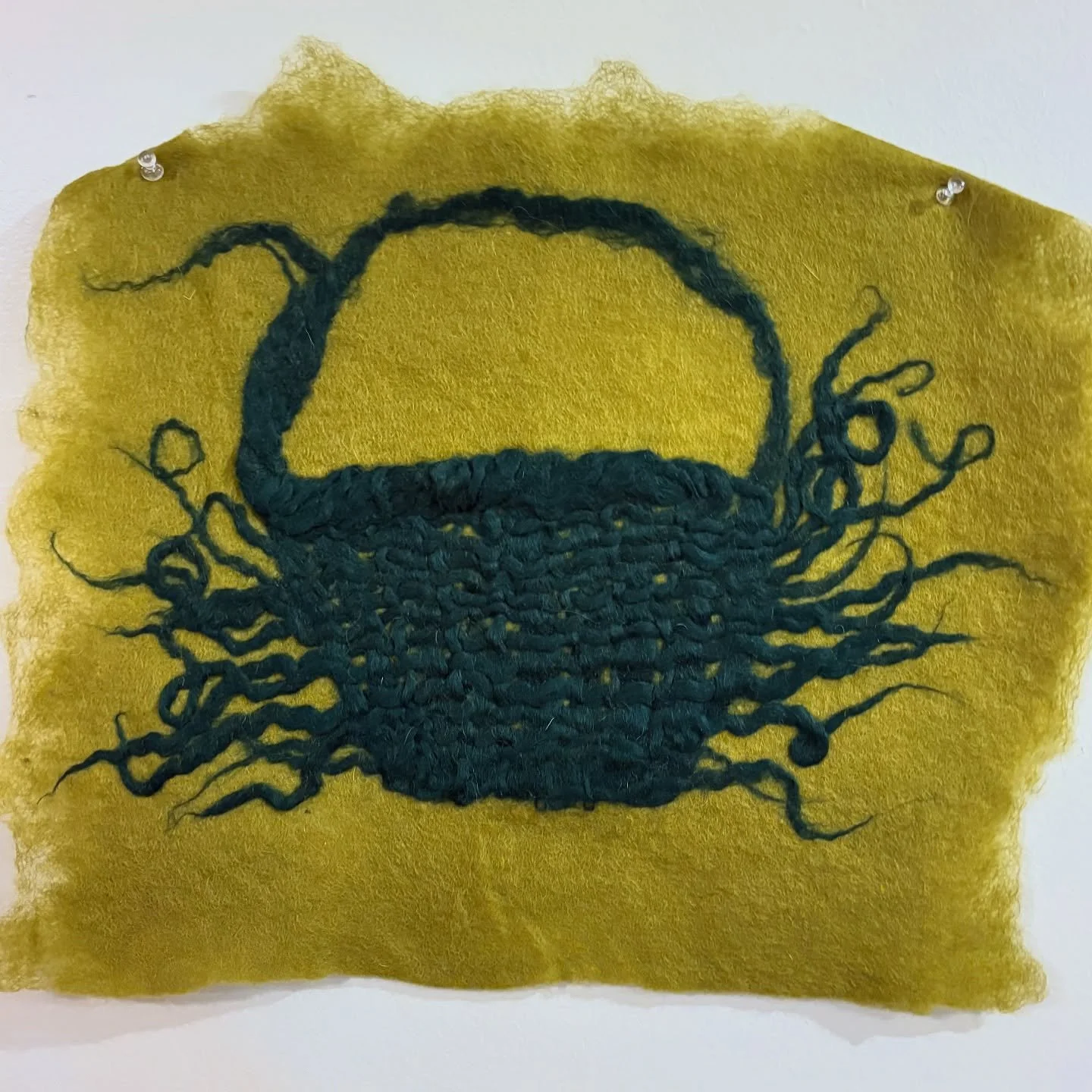 I’ve been working on some felting experiments lately, prepping new work for something big…. (In March)