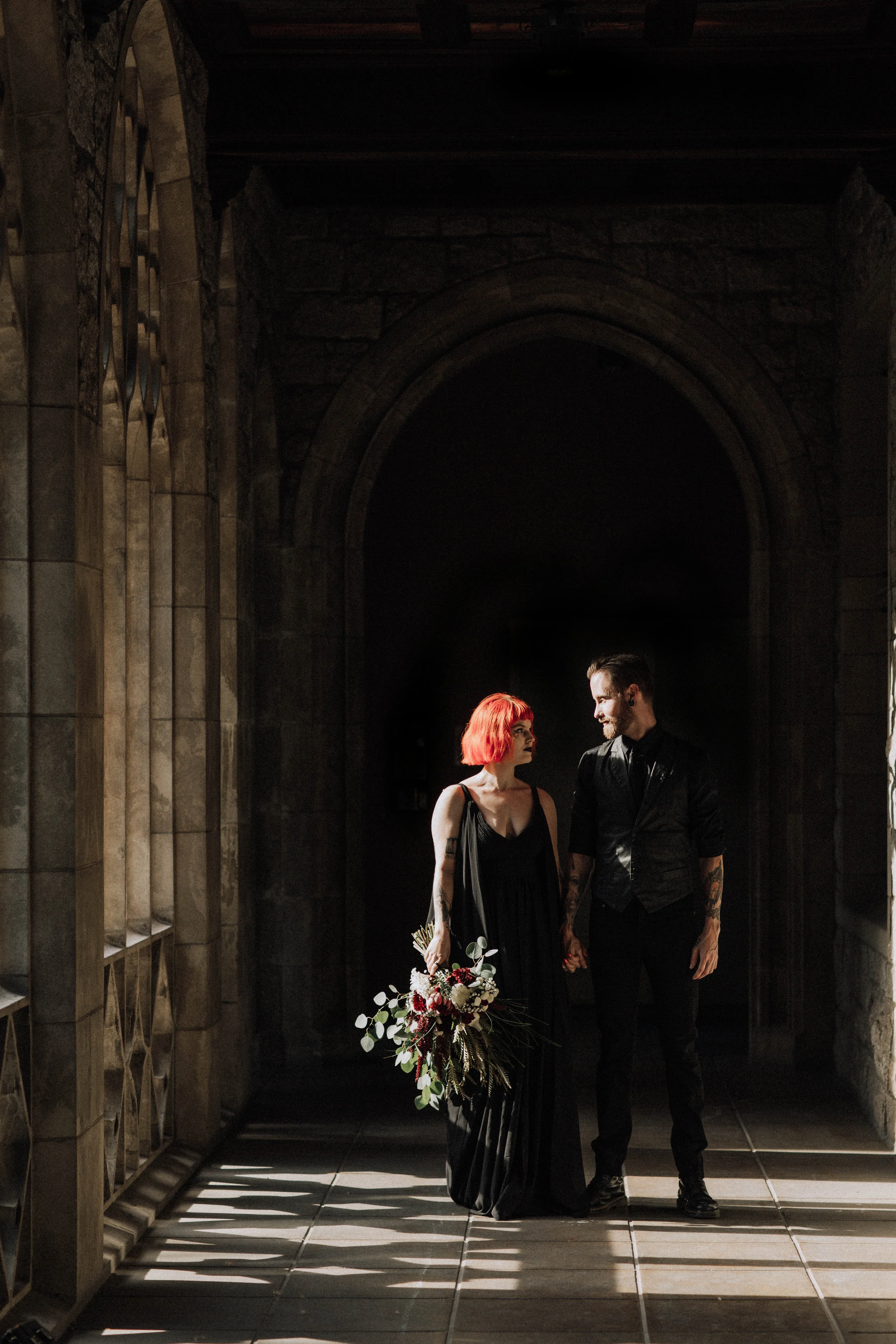 Matt &amp; MacKenzie | Gothic Inspired Styled Elopement