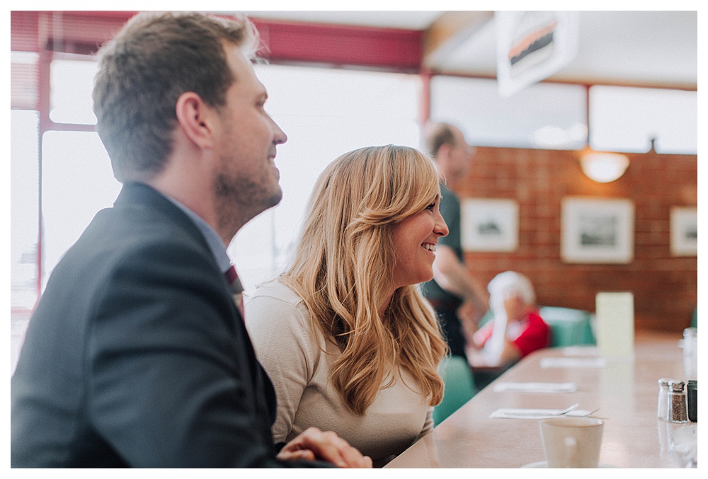 Rod's Diner | 50's Inspired Engagement Photography | Altadena 