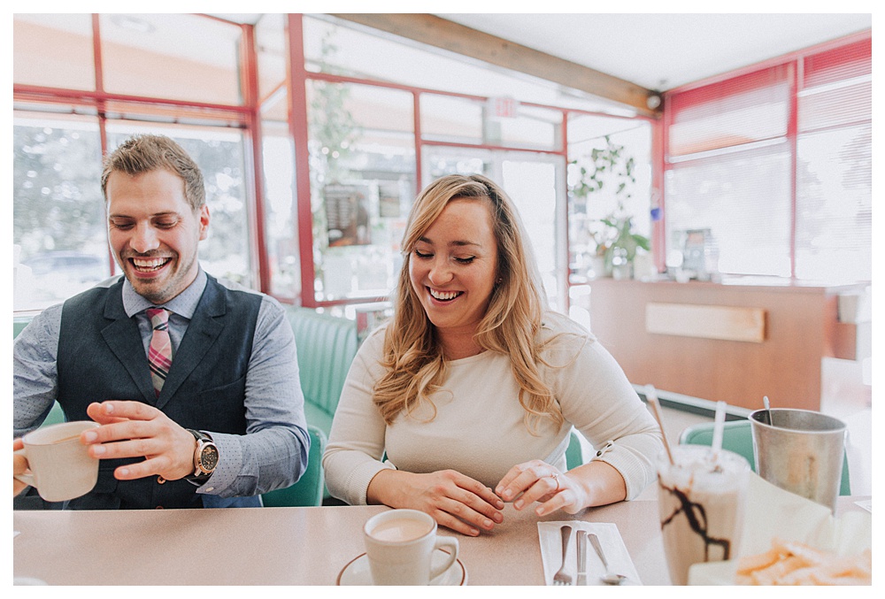 Rod's Diner | 50's Inspired Engagement Photography | Altadena 