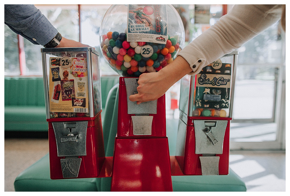 Rod's Diner | 50's Inspired Engagement Photography | Altadena 