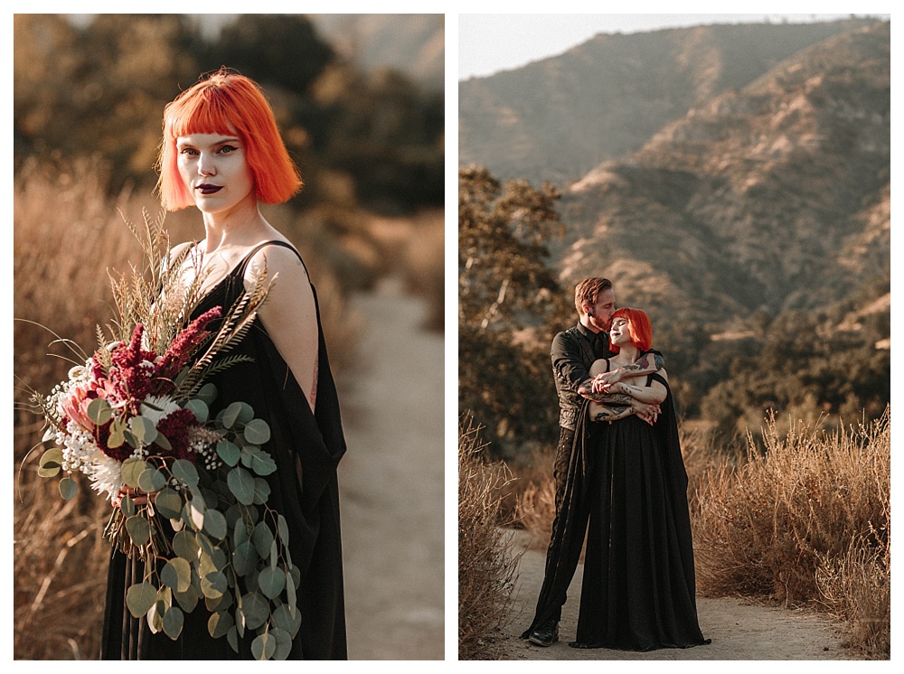 Halloween Inspired Elopement Photography Los Angeles, CA