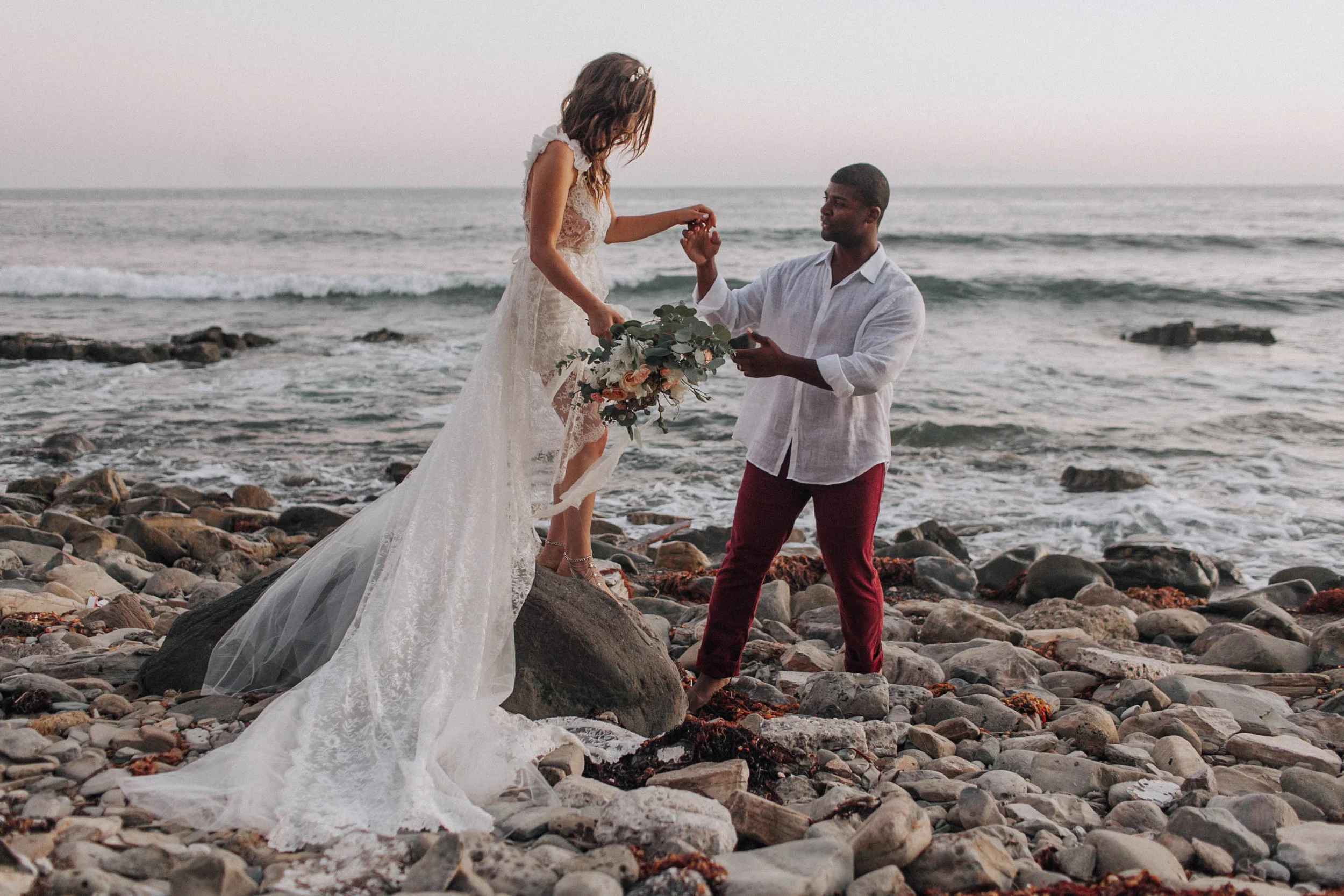 Christen &amp; Alisha | San Pedro Beach Styled Elopement
