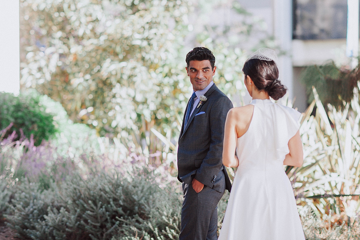 Beverly Hills Courthouse Elopement First Look