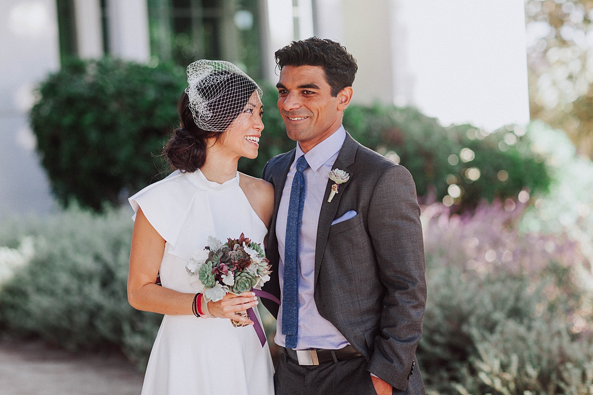 Beverly Hills Courthouse Elopement First look