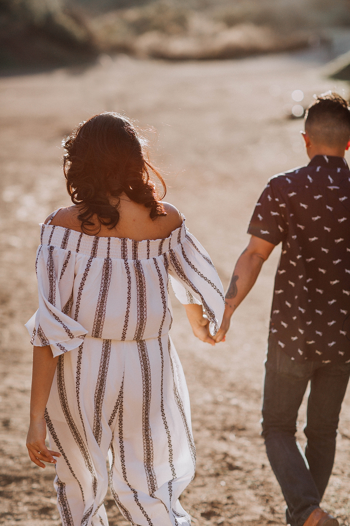 Los Angeles Romantic Outdoor Engagement Photos in the Mountains, candid engagement photos