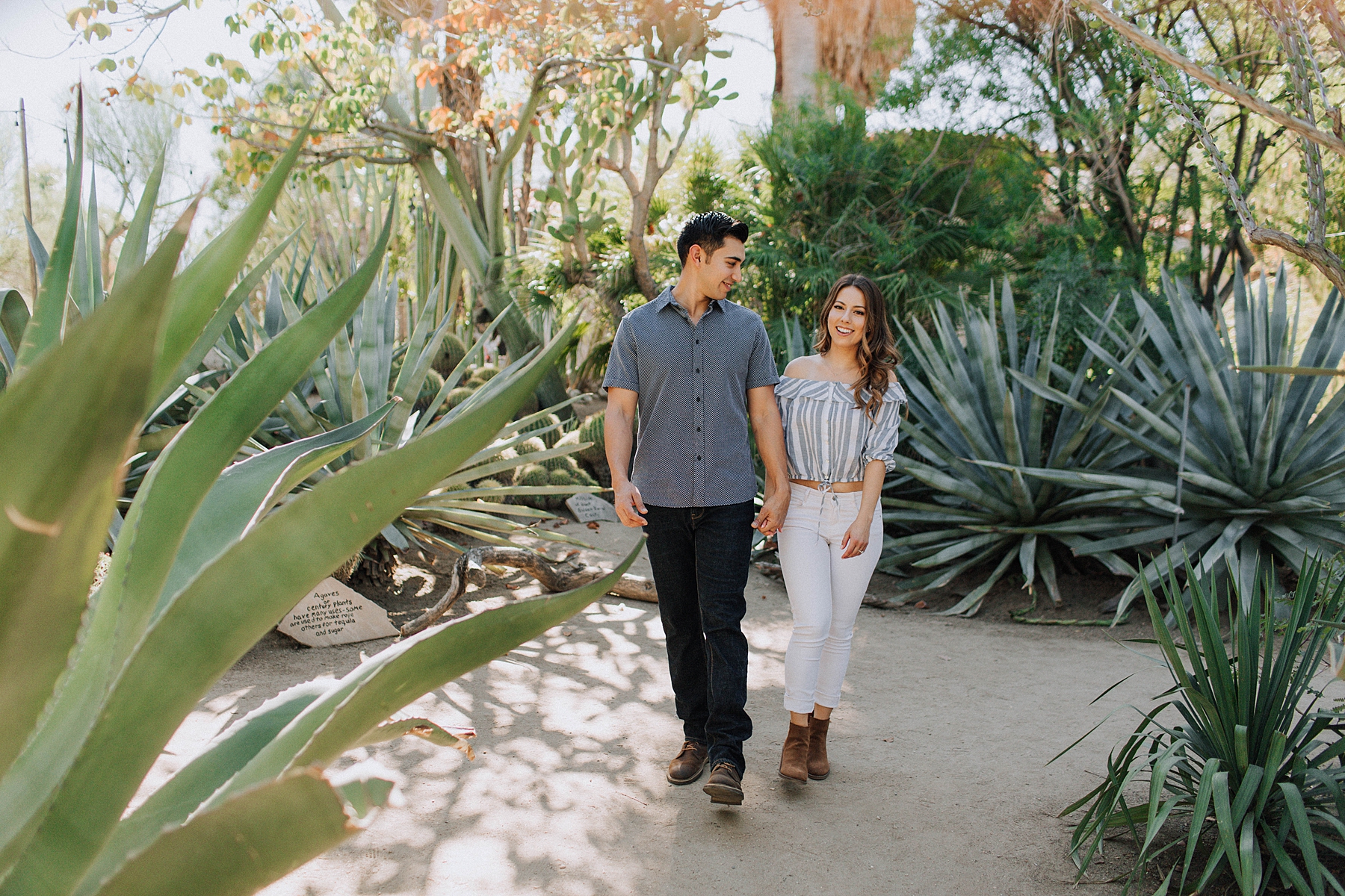 Moorten's Botanical Garden Engagement Photos