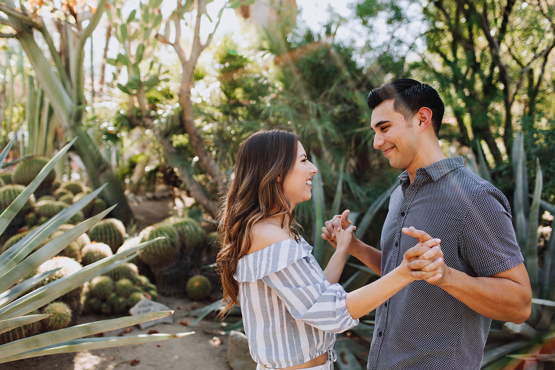 Moorten's Botanical Garden Engagement Photos